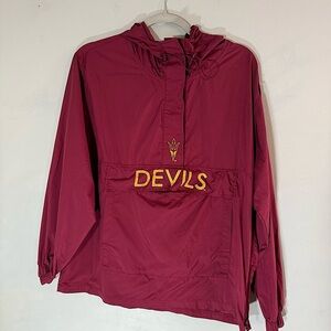 PINK Victoria Secret Arizona State Devils Hooded Windbreaker